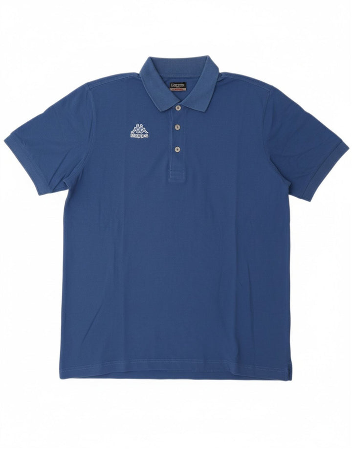 KAPPA Mens Polo Shirt Large Navy Blue Cotton Vintage Kappa and Second-Hand Kappa from Messina Hembry 