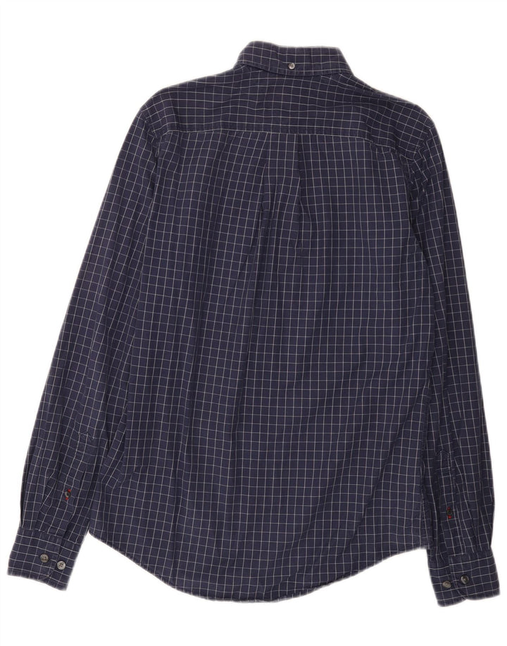 Tommy Hilfiger Herreskjorte XS Marineblå ternet bomuld