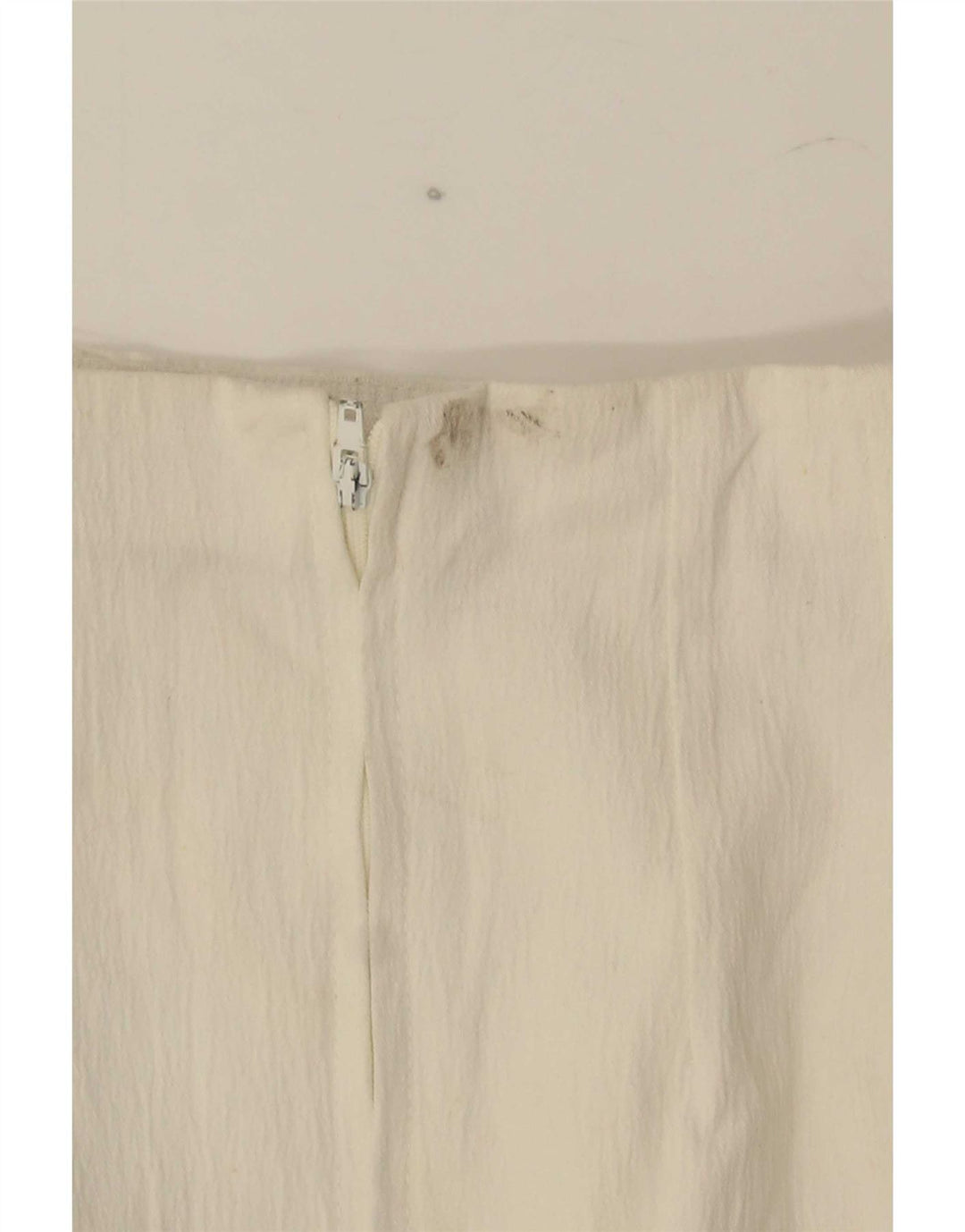 Marks & Spencer Dame Mini Pencil Skirt UK 10 Small W25 White Polyester
