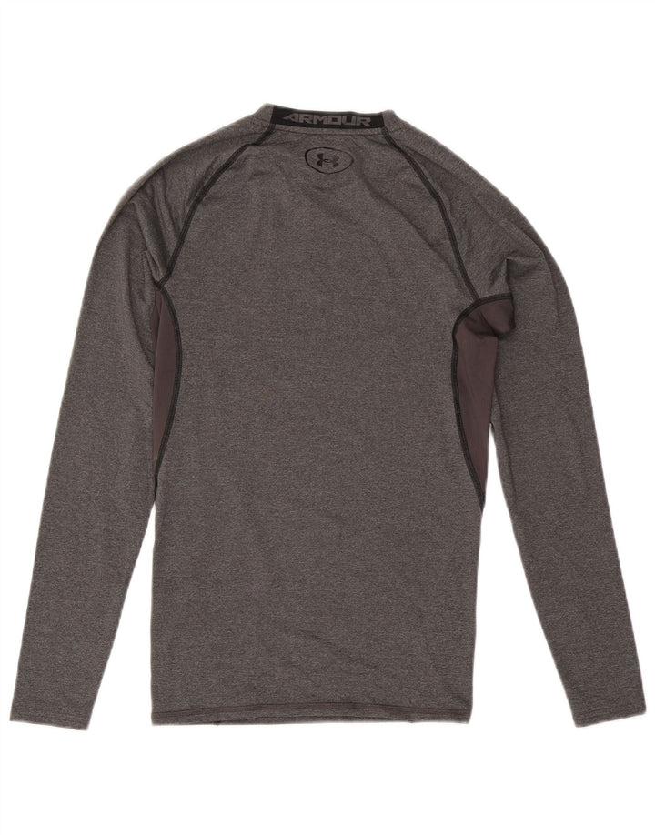 Under Armour Herre Heat Gear Top Langærmet Medium Grey Colourblock