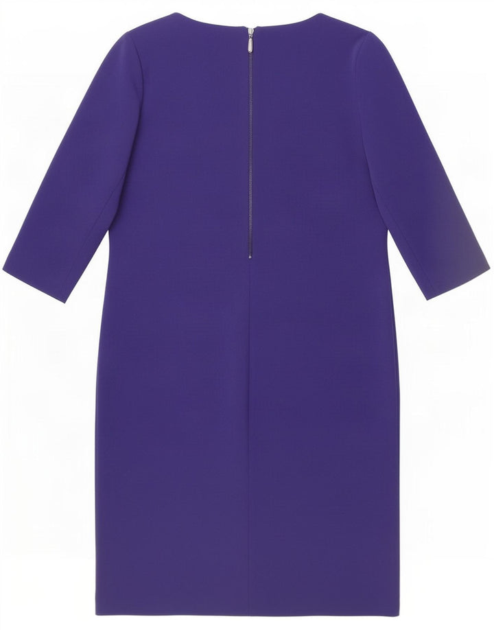 Libra Womens 3/4-ærmet Shift Dress UK 10 Small Navy Blue