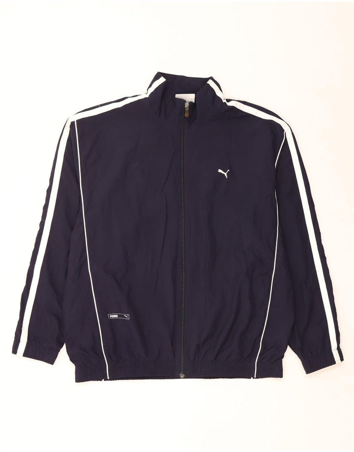 Puma Træningsdragt til mænd Topjakke Stor marineblå Colourblock Polyester