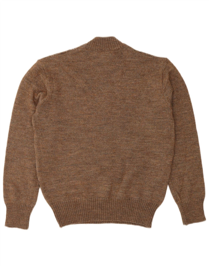 Rinaldi Herre Geometrisk Jumper Sweater Medium Brun Geometrisk Klassisk