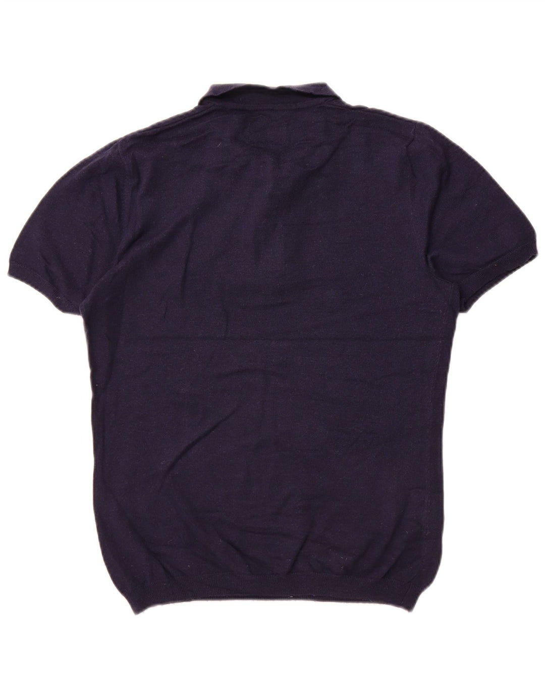 Farah Herre Kortærmet Polo Neck Jumper Sweater Medium Navy Blue