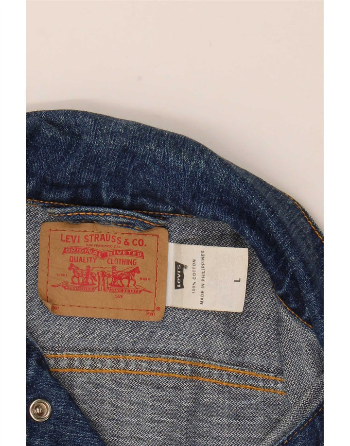Levi's Girls Denimjakke 7-8 År Stor Blå Bomuld