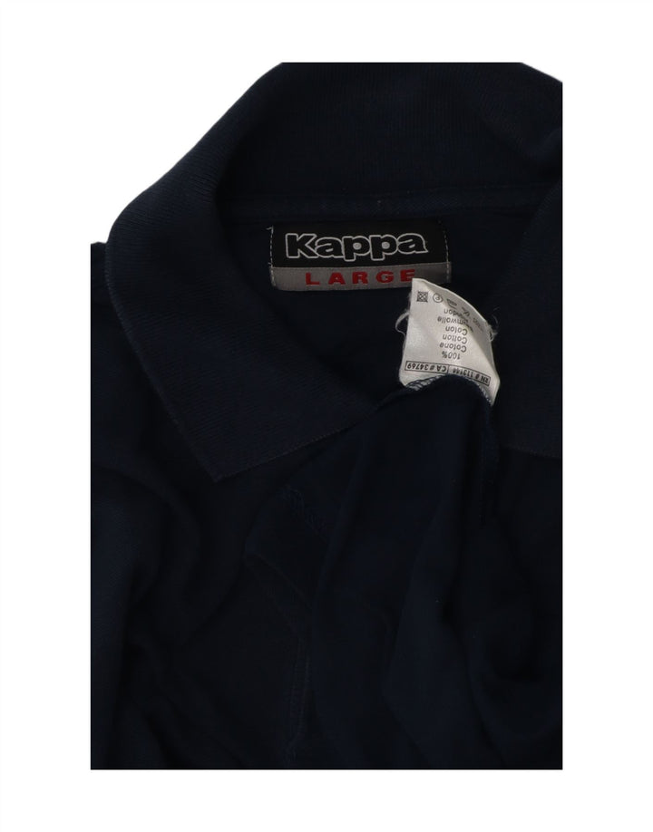 Kappa herre poloshirt Stor marineblå bomuld
