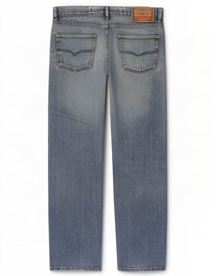 Diesel Straight Jeans til mænd W33 L32 Blå Bomuld