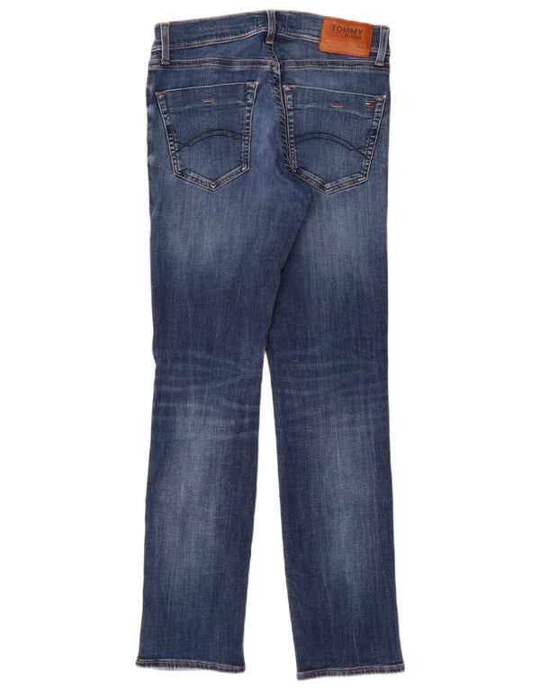 Tommy Hilfiger Herre Slim Jeans W30 L32 Blå Bomuld
