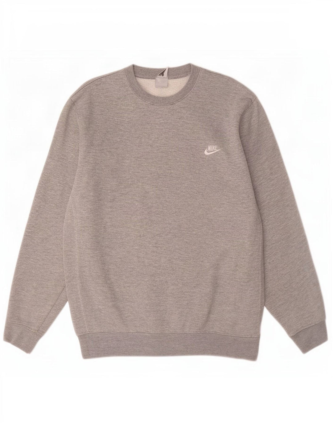 Nike Sweatshirt til mænd, stor grå flækket polyester