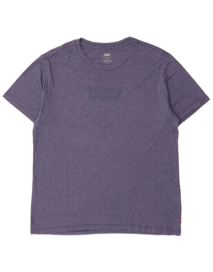 Levi's Herre Standard Grafisk T-Shirt Top Stor Blå
