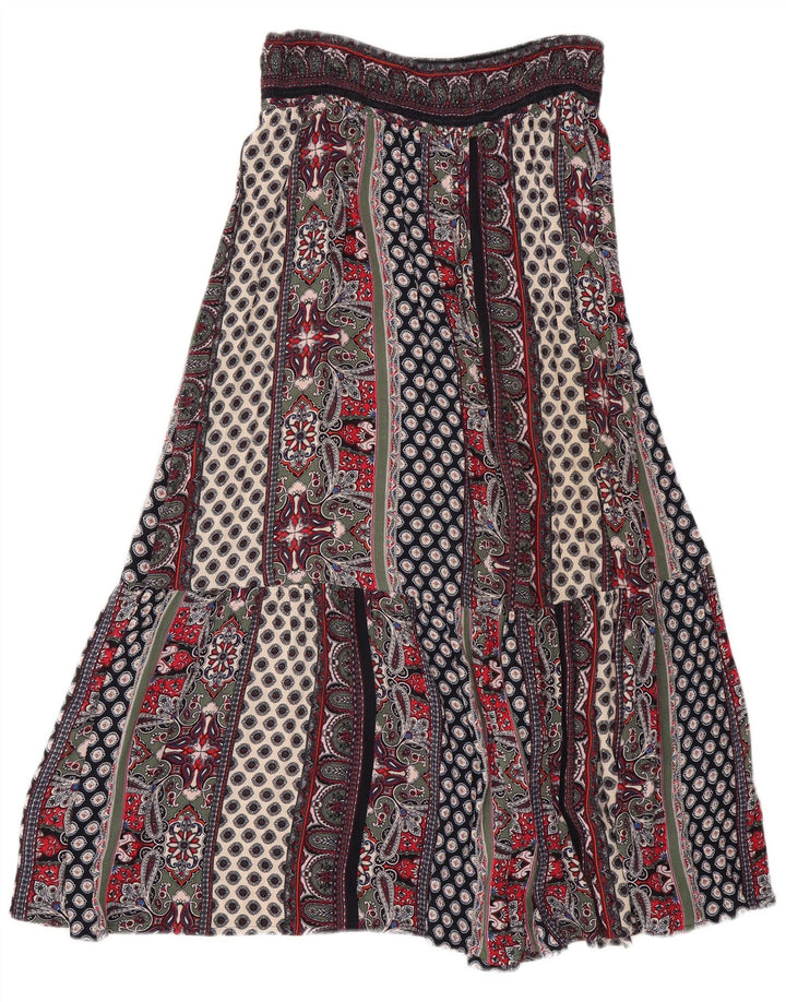 Monsoon Womens Gypsy Skirt Medium W30 Multicolored Patchwork Viscose
