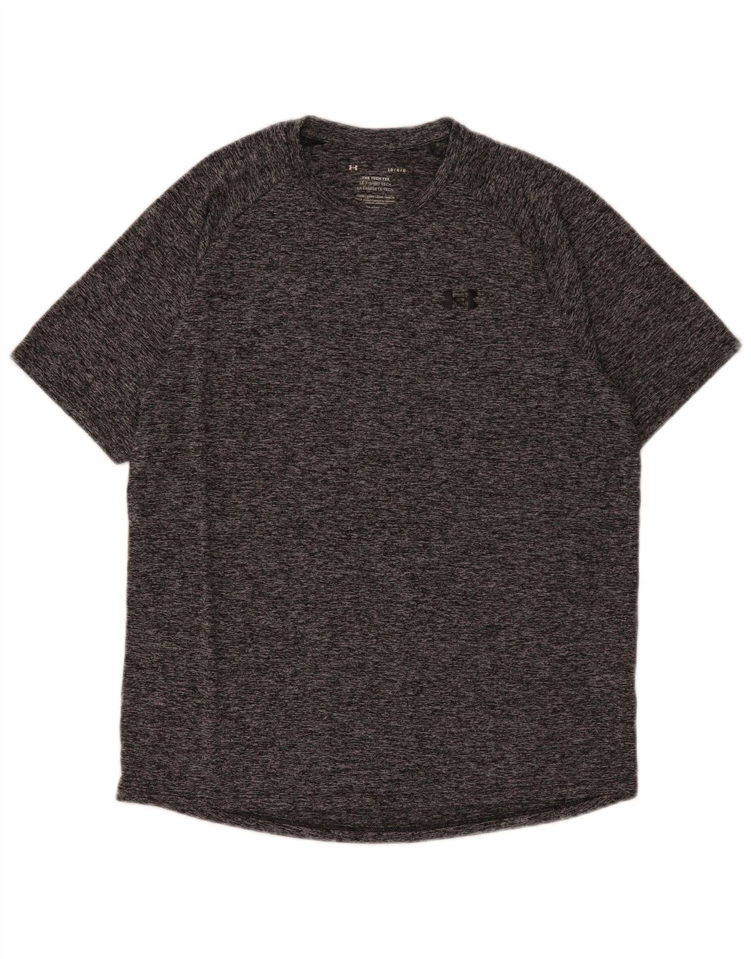 Under Armour Herre T-Shirt Top Stor Grå Flecked Polyester
