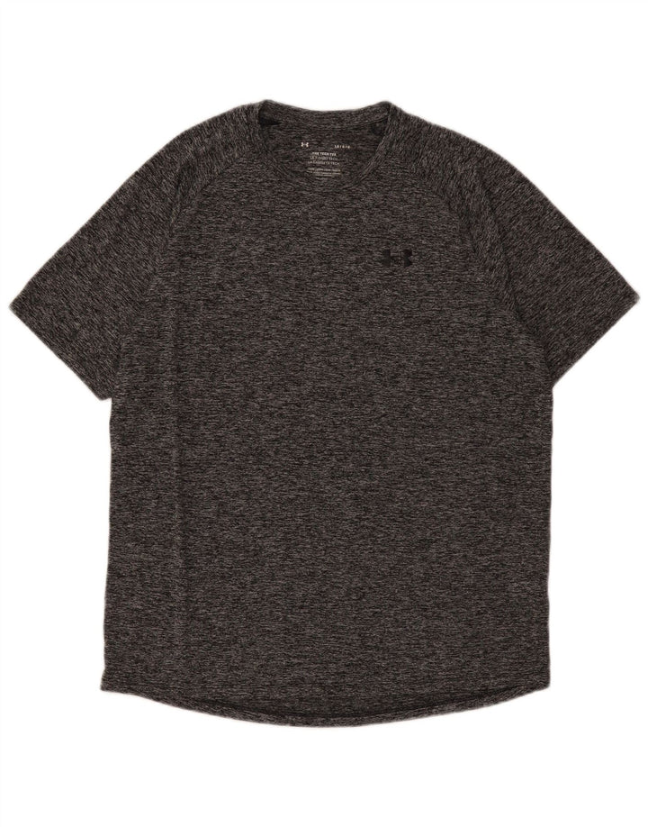 Under Armour Herre T-Shirt Top Stor Grå Flecked Polyester