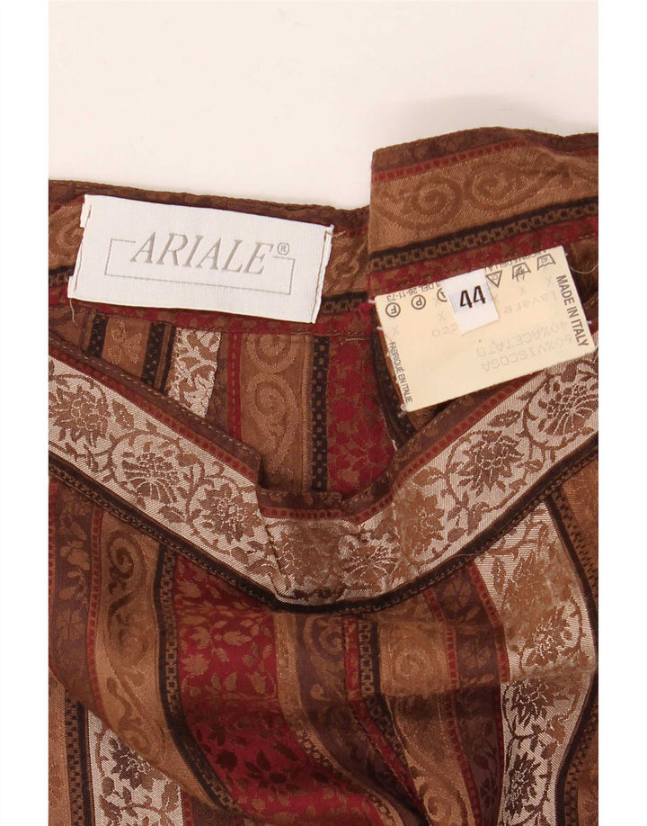 Vintage Dame Casual Bukser IT 44 Medium W26 L27 Flerfarvet Stribet
