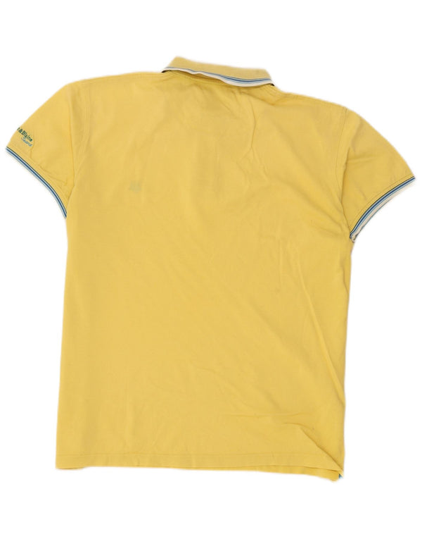Harmont & Blaine herre poloshirt XL gul stribet bomuld