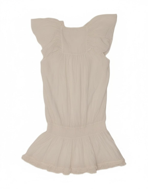 Simona Barbieri Dame Twin-Set Drop Waist Dress UK 6 XS White Floral