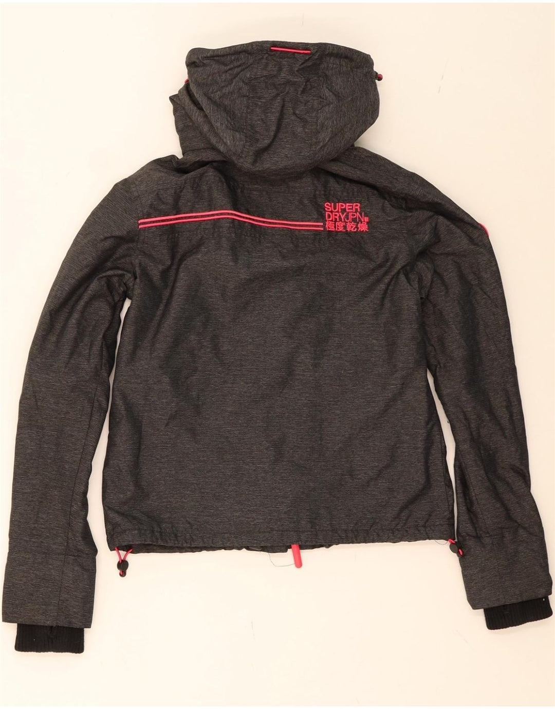 SUPERDRY Womens Windcheater Oversized Windbreaker Jacket UK 10 Small  Grey Vintage Superdry and Second-Hand Superdry from Messina Hembry 