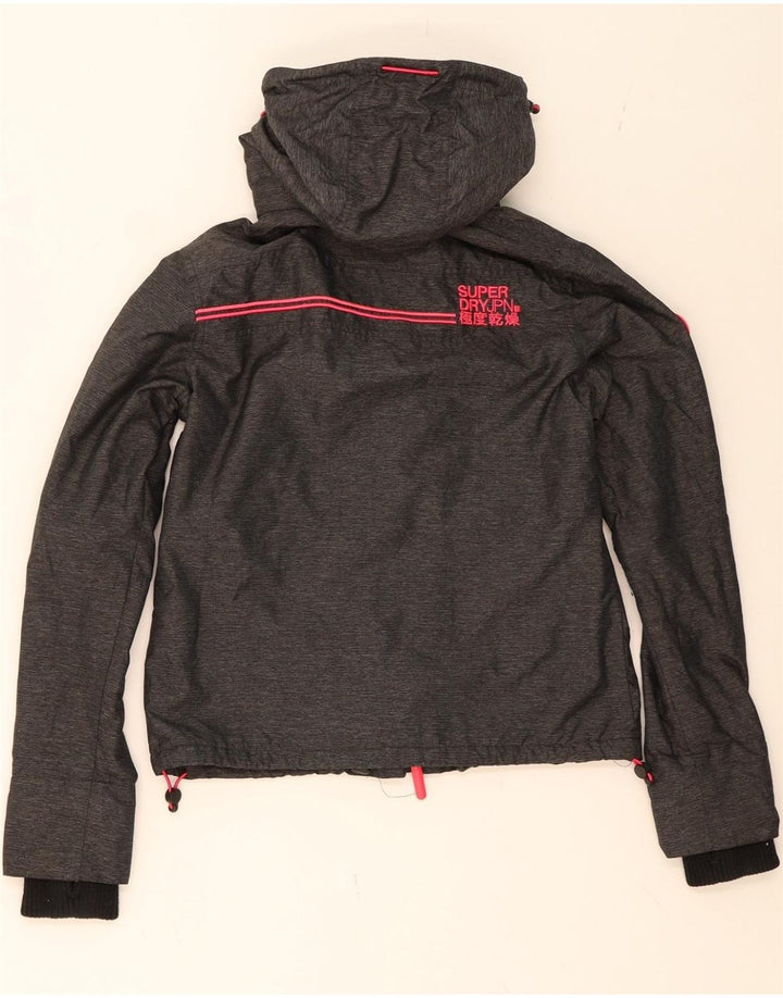 SUPERDRY Womens Windcheater Oversized Windbreaker Jacket UK 10 Small  Grey Vintage Superdry and Second-Hand Superdry from Messina Hembry 