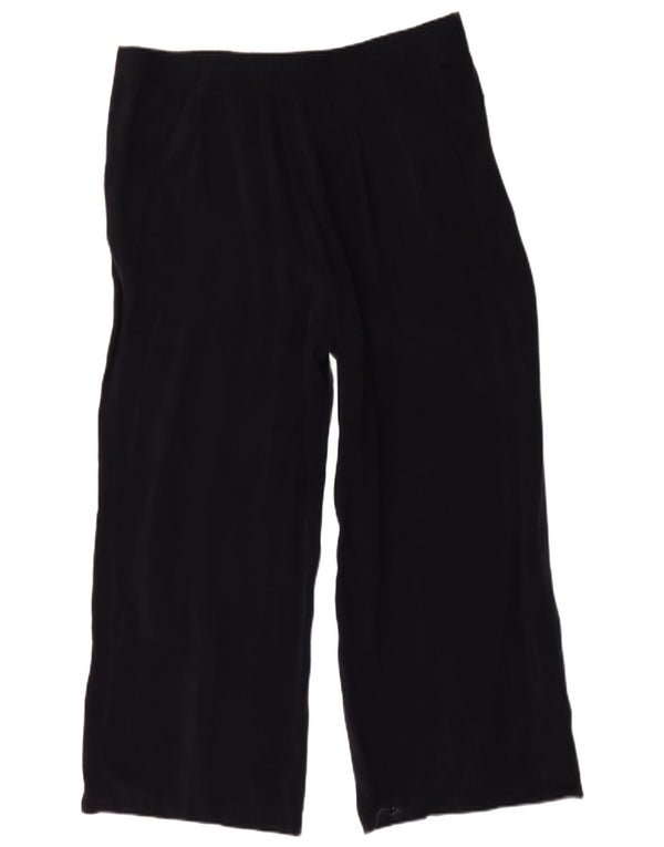 Marks & Spencer Kvinder Casual Bukser med brede ben UK 18 XL W36 L29 Marineblå