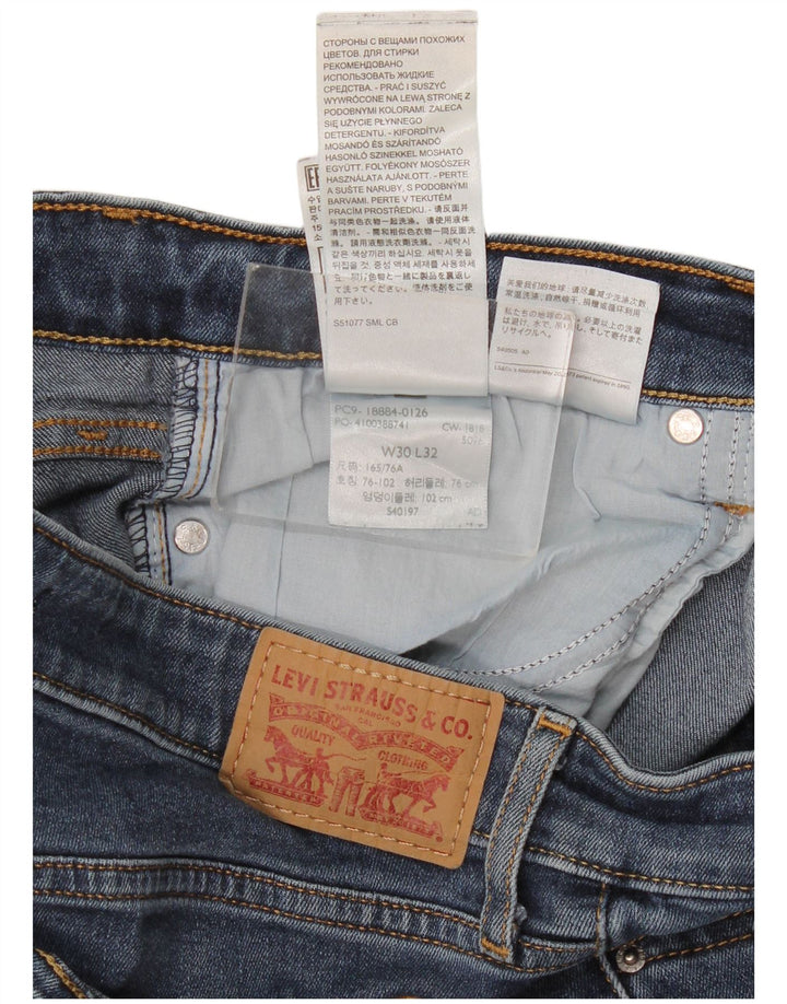Levi's Dame 712 Slim Jeans W30 L32 Blå Bomuld