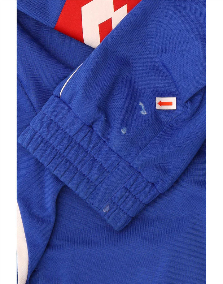 Lotto Herre grafisk træningsdragt Topjakke XL Blå Colourblock Polyester