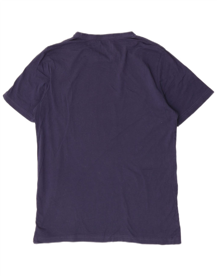 Puma Herre Grafisk T-Shirt Top Stor Marineblå