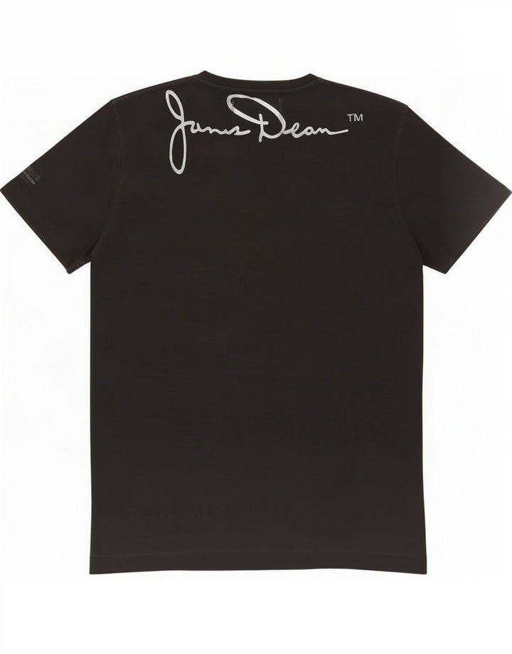 Fred Mello Herre grafisk T-shirt Top Medium Sort Bomuld