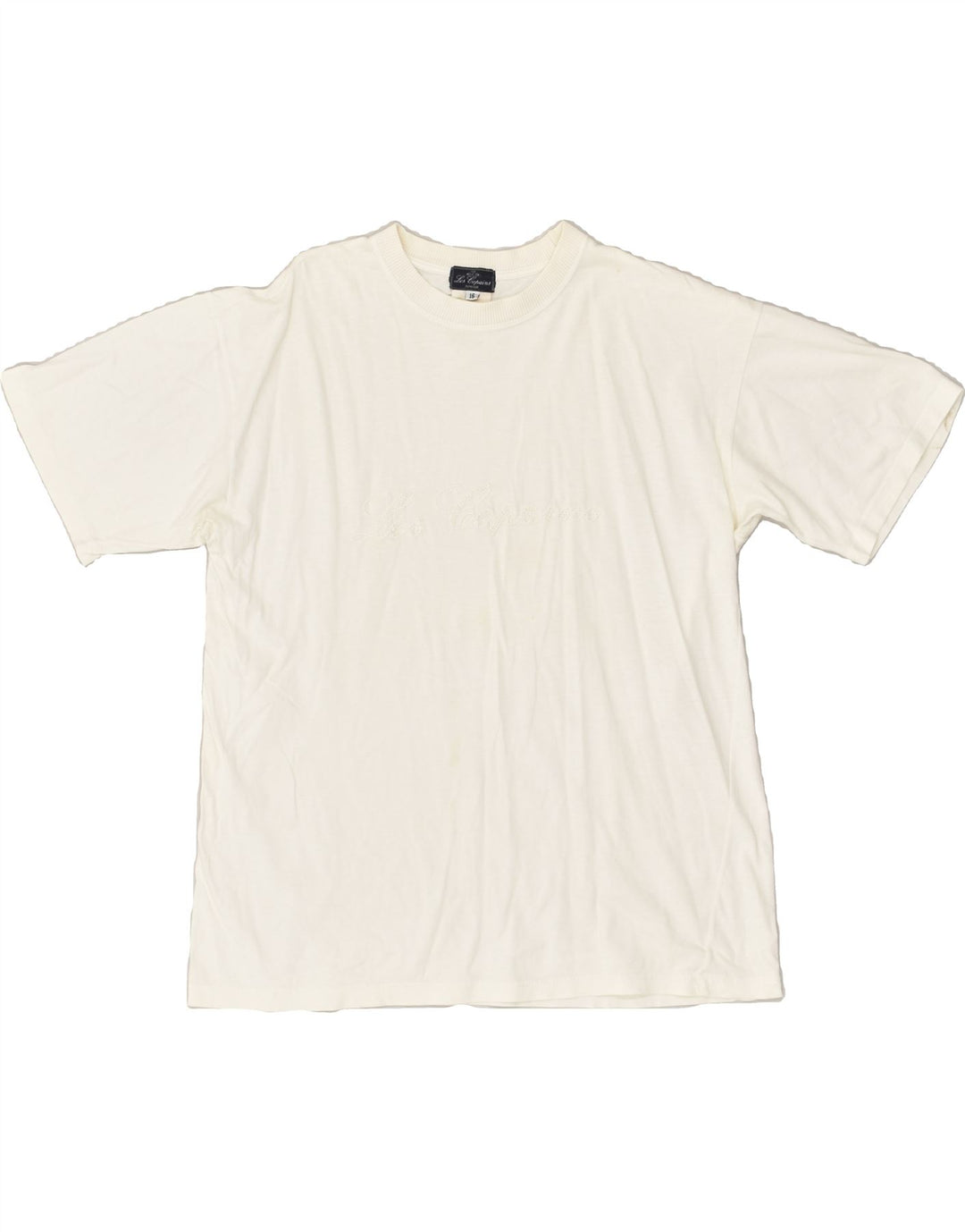 LES COPAINS Boys T-Shirt Top 15-16 Years Off White | Vintage Les Copains | Thrift | Second-Hand Les Copains | Used Clothing | Messina Hembry 