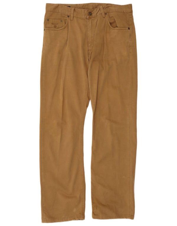 Gant Herre Jason Regular Fit Casual Bukser W34 L34 Beige Bomuld
