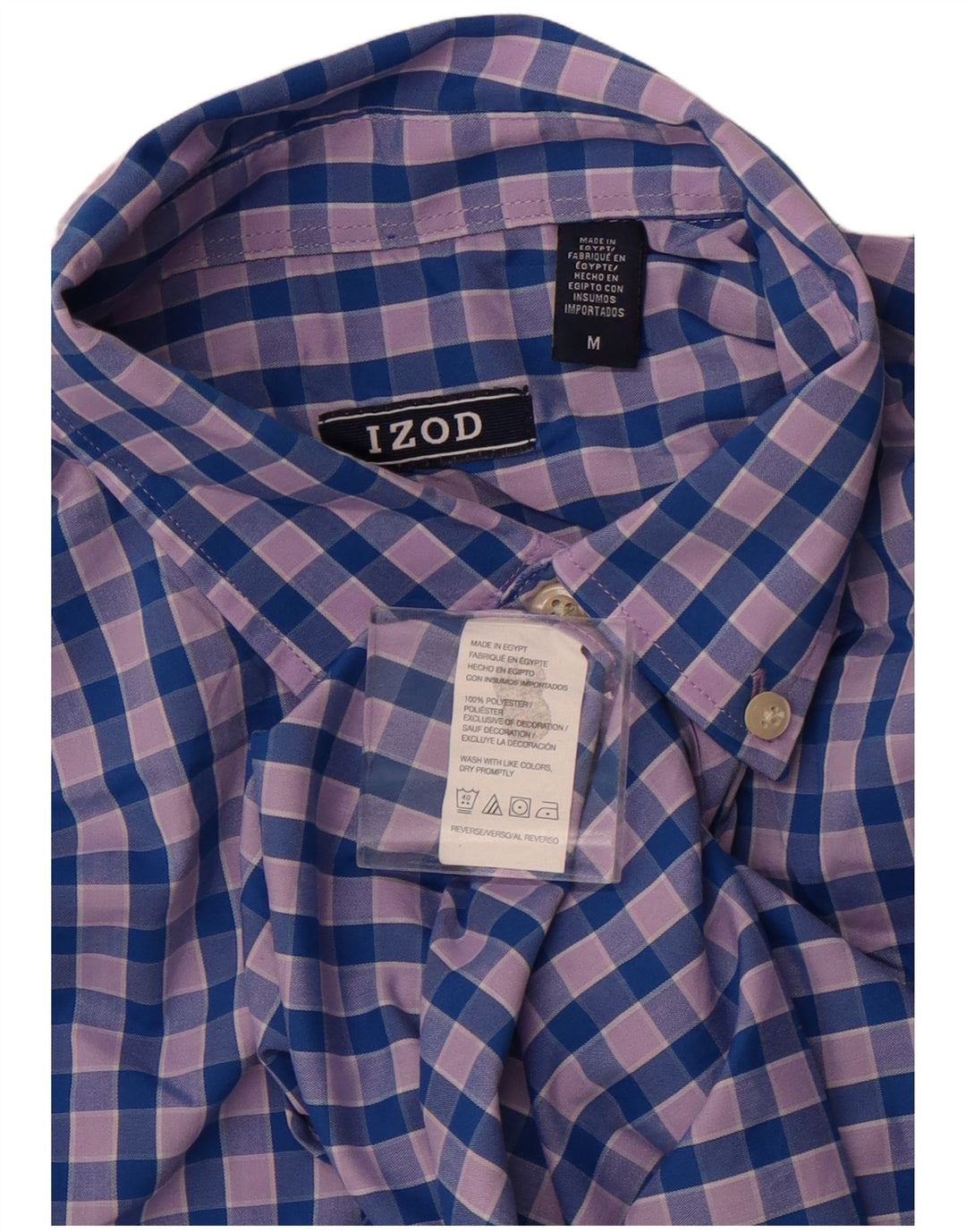 IZOD Herreskjorte Medium Blue Check Polyester
