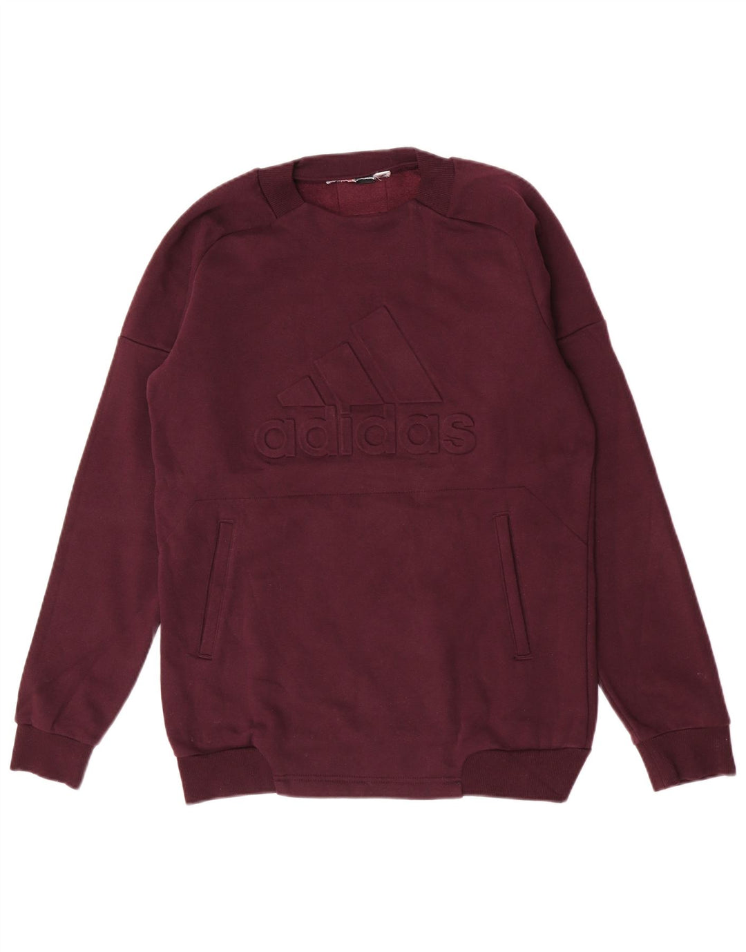 Adidas grafisk sweatshirt til mænd, lille rødbrun