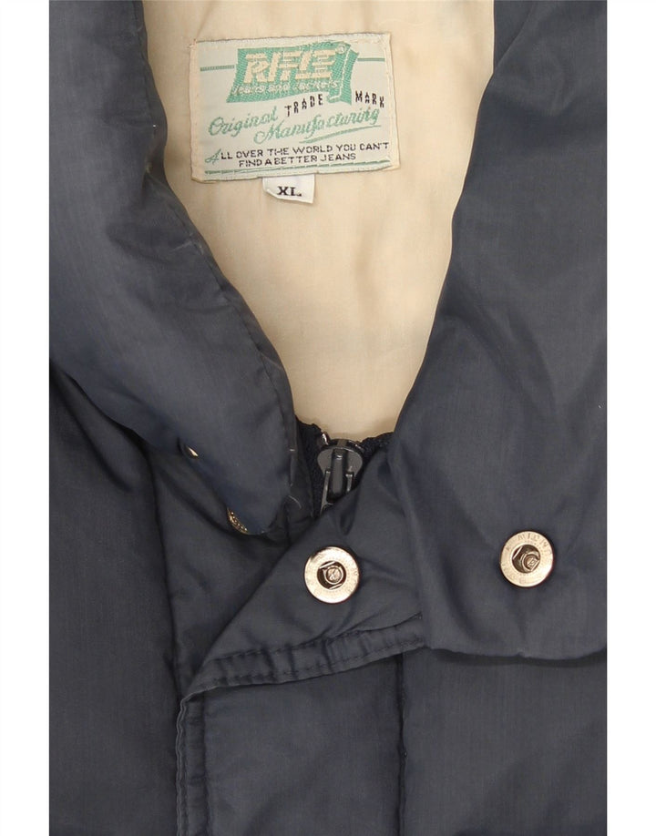 Rifle Herre Polstret Gilet UK 42 XL Navy Blue
