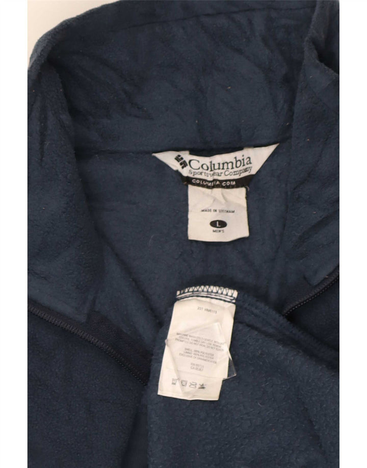Columbia Herre Fleecejakke UK 40 Large Navy Blue Polyester