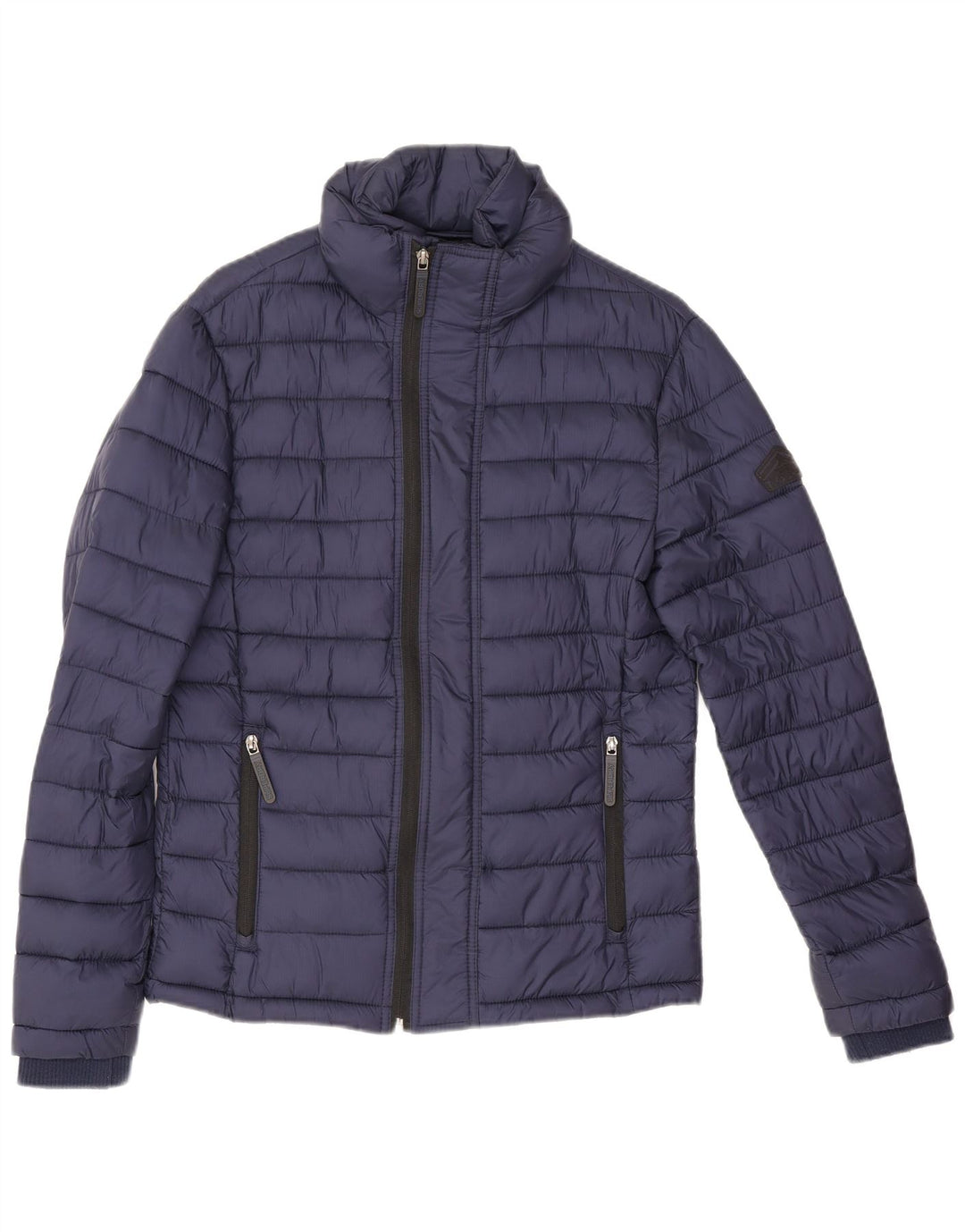 Superdry Polstret herrejakke UK 36 Lille marineblå nylon