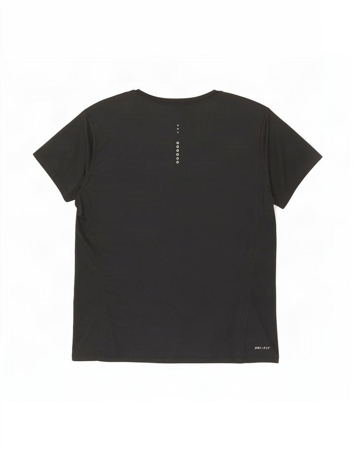 Nike Dame Dri Fit T-Shirt Top UK 14 Stor Sort Polyester