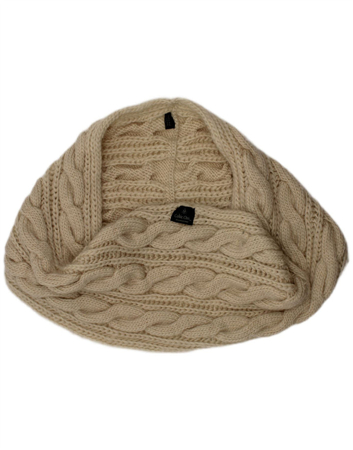 Celtic Ore Dame Strik Snood tørklæde One Size Off White Polyester Vinter