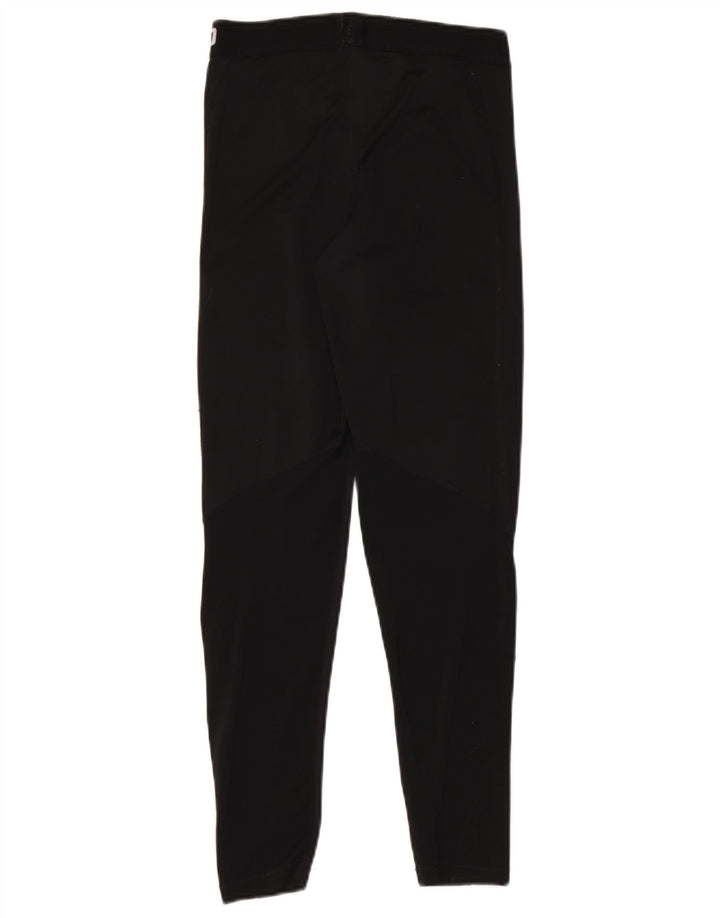 Nike Dame Dri Fit Grafiske Leggings UK 14 Medium Sort