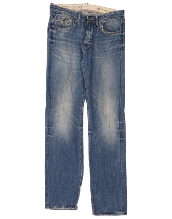 Tommy Hilfiger Dame Rex Højtaljede Lige Jeans W30 L34 Blå