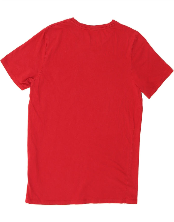 JACK & JONES Mens Slim Fit T-Shirt Top Large Red Cotton Vintage Jack & Jones and Second-Hand Jack & Jones from Messina Hembry 