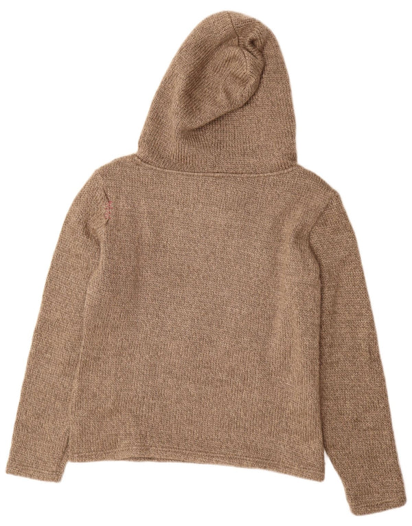Vintage herre hættetrøje str. 40 Medium Beige Akryl