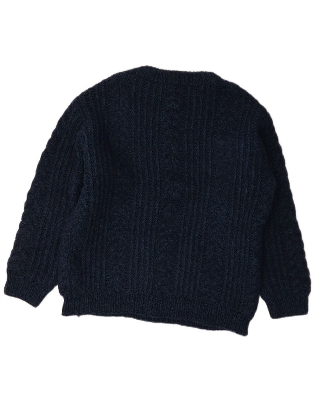 Vintage Herre Boat Neck Jumper Sweater Medium Navy Blue
