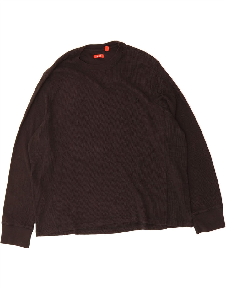 IZOD Mens Top Long Sleeve 2XL Black Vintage Izod and Second-Hand Izod from Messina Hembry 
