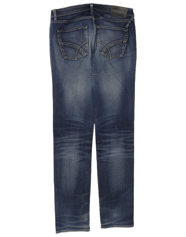 Gas Herre Albert Slim Jeans W32 L34 Blå Bomuld