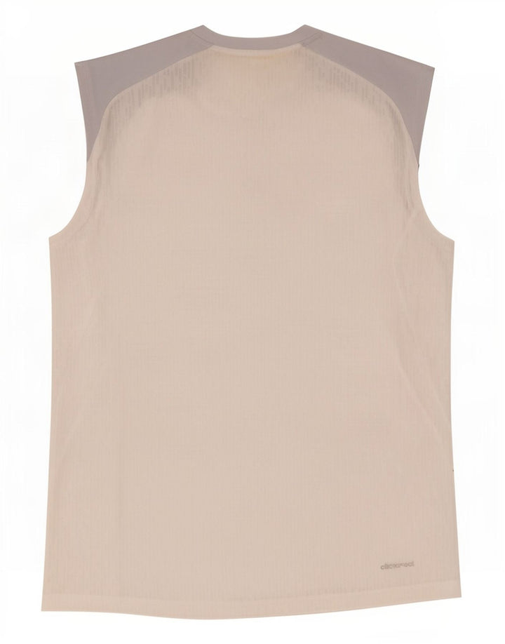 Adidas Herre Climacool Vest Top Medium White Colourblock