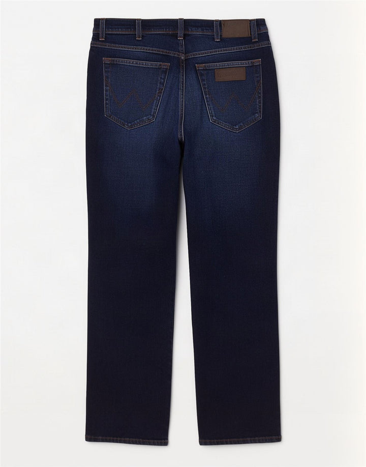 Wrangler Herre Texas Slim Jeans W34 L32 Blå Bomuld