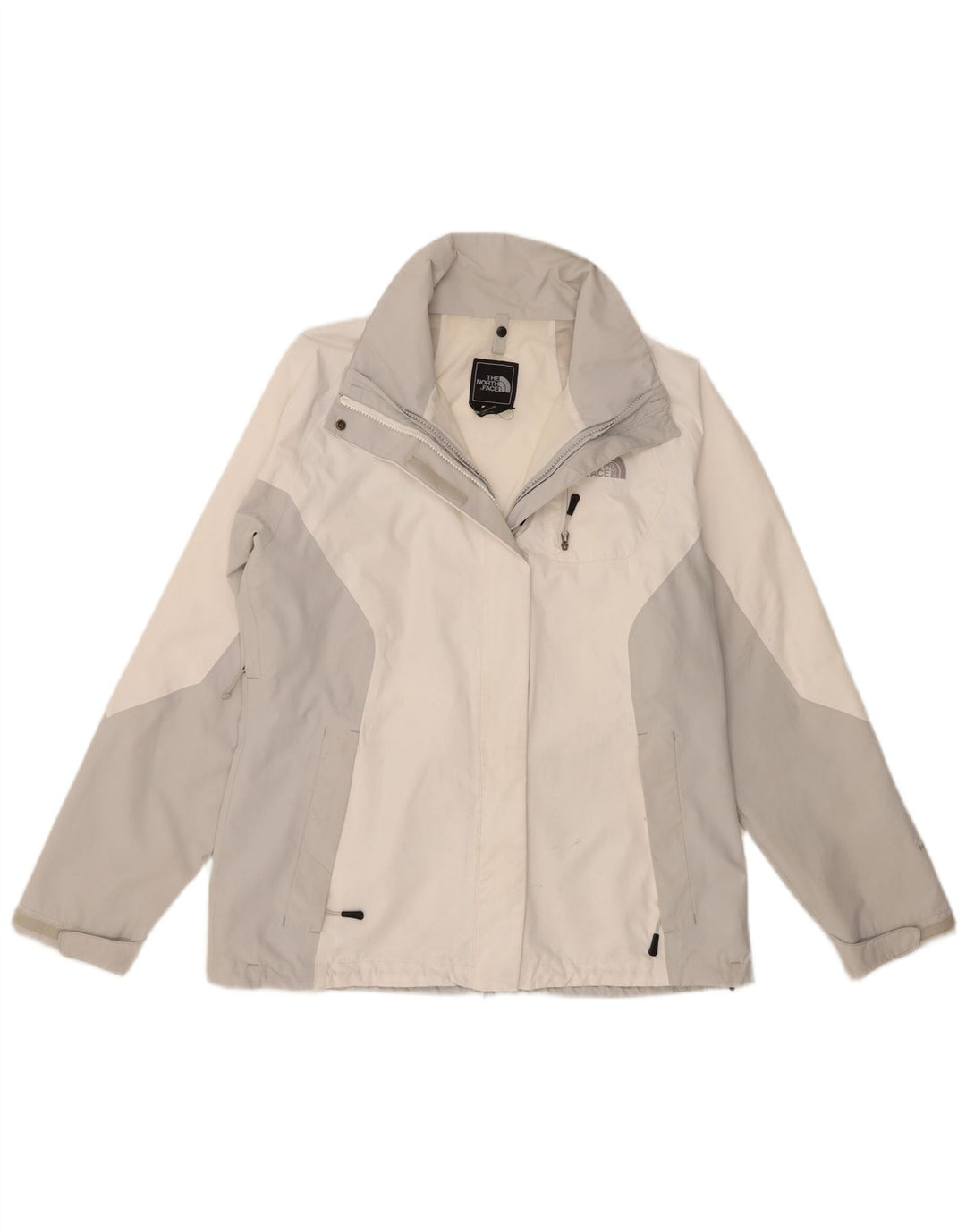 The North Face Regnjakke til kvinder UK 16 Large White Colourblock Polyester