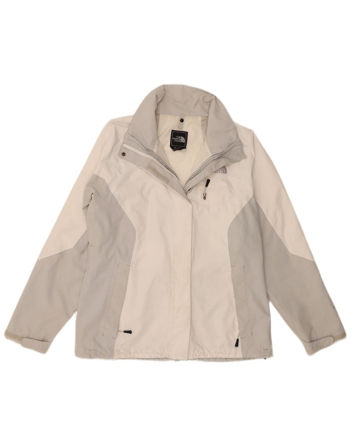 The North Face Regnjakke til kvinder UK 16 Large White Colourblock Polyester