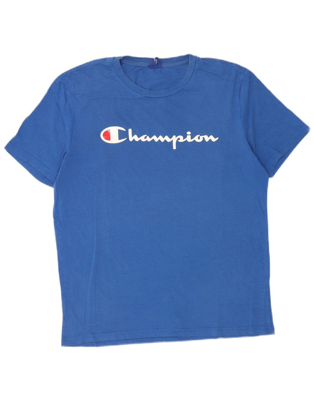 Champion Herre Grafisk T-Shirt Top Stor Blå