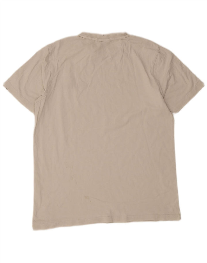 Ellesse Herre Grafisk T-Shirt Top Stor Hvid