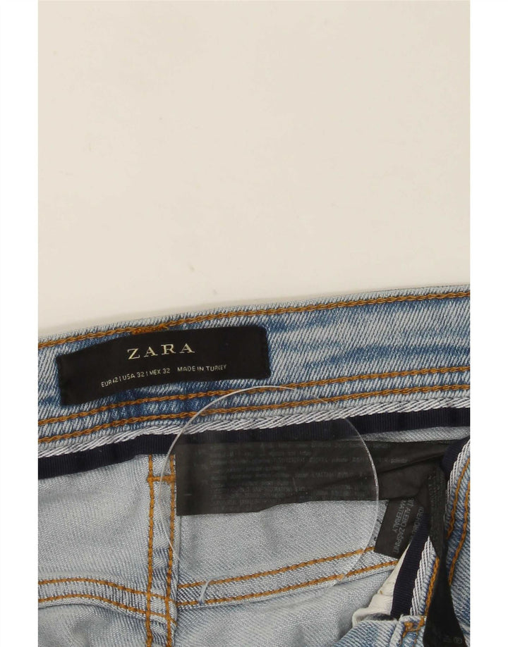 Zara Herre Jeans EU 42 Large W32 L32 Blå Bomuld